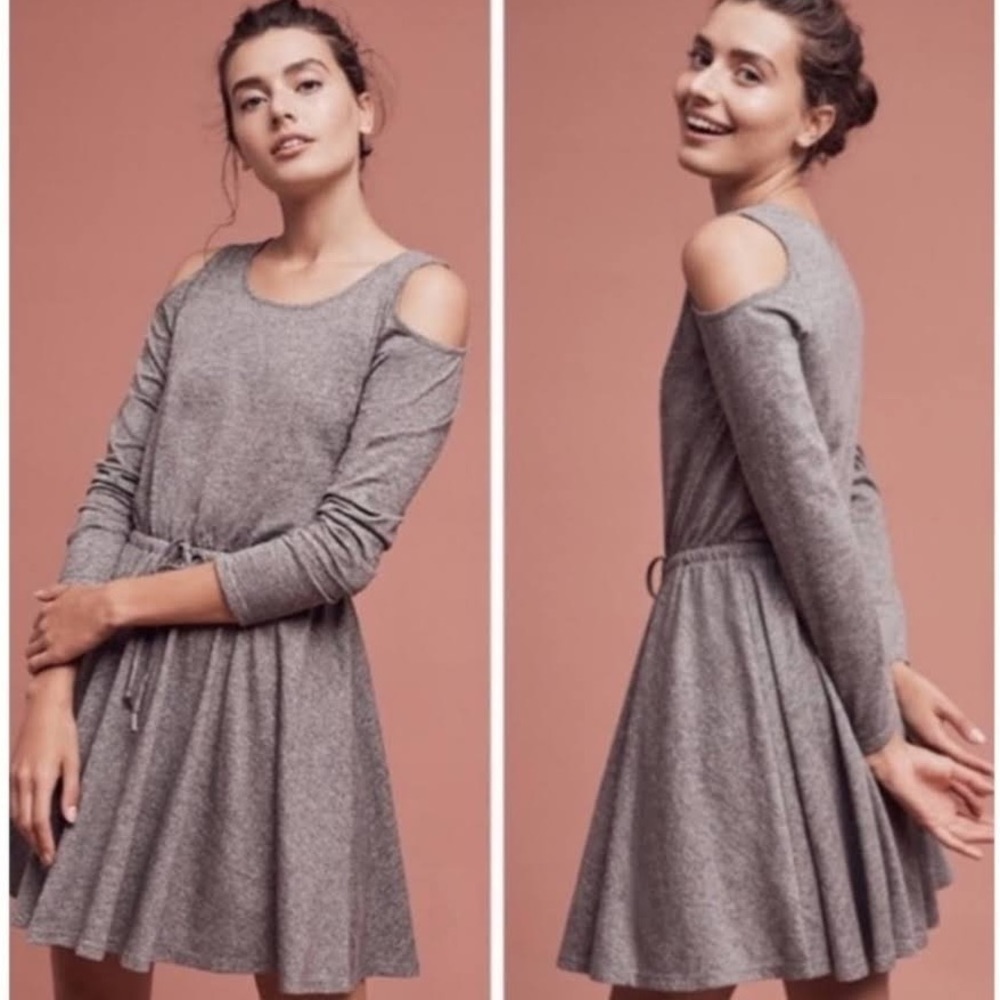 Anthropologie Lili's Closet Jamma Cold Shoulder Dress